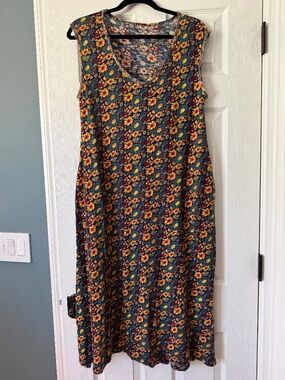 Natural Life Hangout cotton midi/maxi dress size S